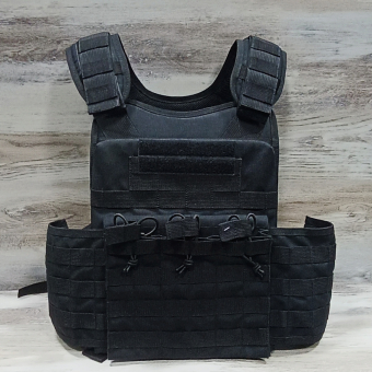 Плитоноска (Plate carrier) черная под АК на системе молле