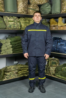 Формовий костюм рятувальника ДСНС ріп-стоп польовий вафелька синій